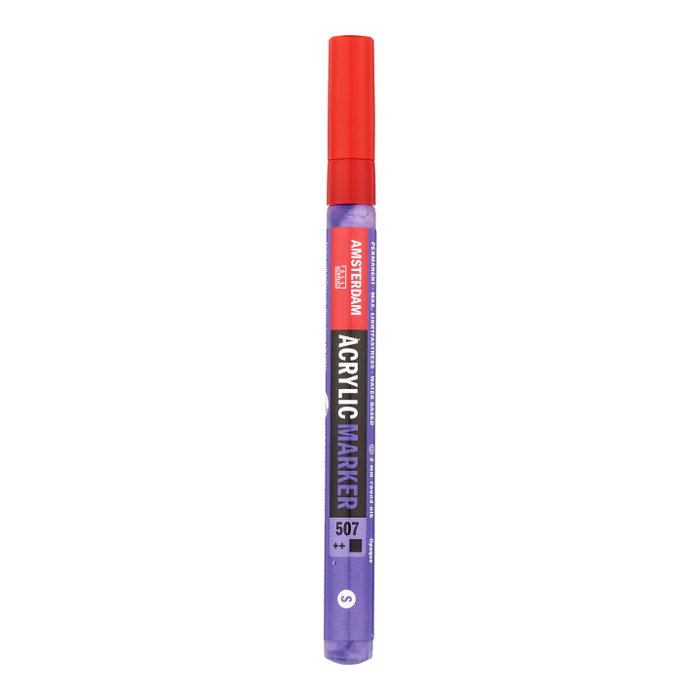 Amsterdam Marker Acrílica 2 mm Azul Ultramar Violeta 507 Amsterdam Marker Acrílica 2 mm Azul Ultramar Violeta 507
